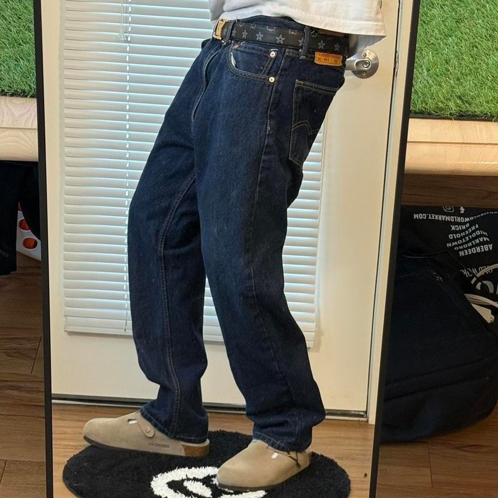 Y2K Levi's 505 Regular Fit Dark Wash Jeans 36x30